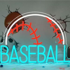 Neon Baseball Sign