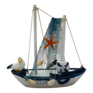 Sailboat Decor Seagull & Netting