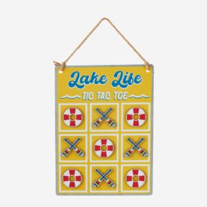 TIC TAC TOE METAL HANGING SIGN