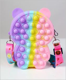 Teddy Bear Silicone purse for kids - Image 2