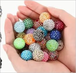 Rhinestone beads Beads 16mm