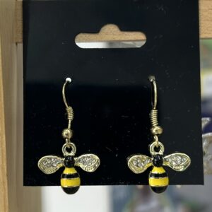 Bee earrings Gold