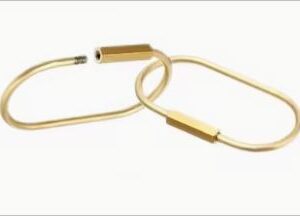 Brass screw Lock keychain