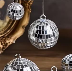 Mirror disco ball decorations