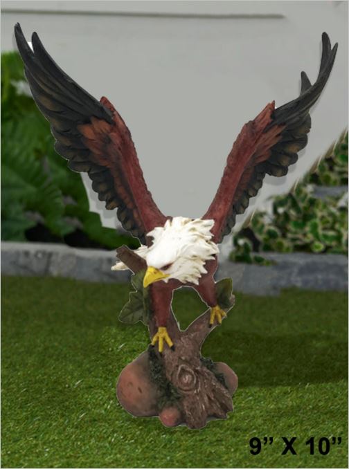 10" Eagle polyresin
