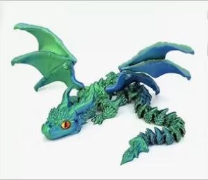 3D Printed Flying Dragon Laser Holographic