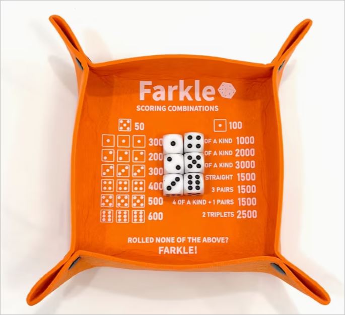 Farkle Dice Game tray