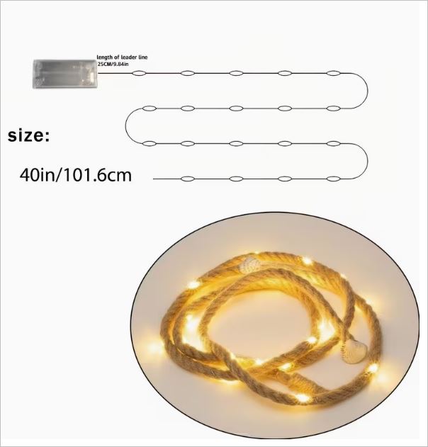 Rope Lights Jute - Image 3