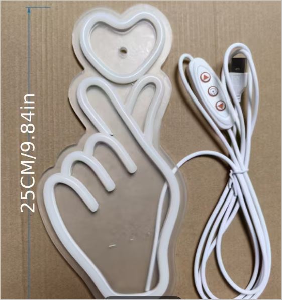 Neon Hand holding Heart - Image 2