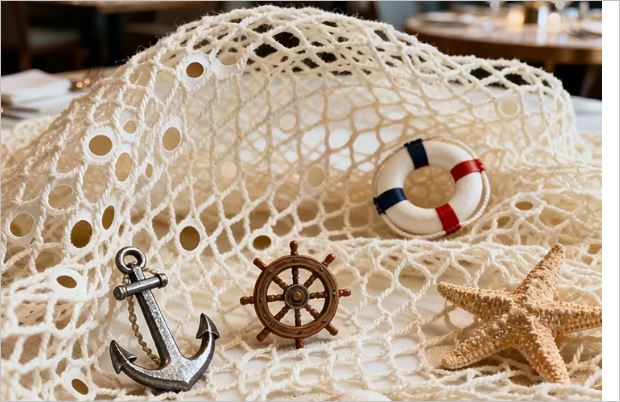 Fish net beige