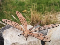 Dragonfly rustic design metal