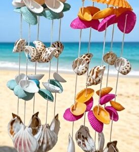 Seashell windchimes each