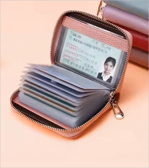 Black RFID Anti-theft ID Card Pocket Wallet. - Image 2