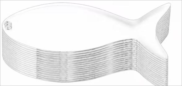 Blank Acrylic fish shape large