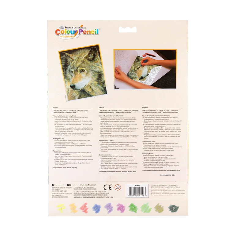 Curious Eyes COLOUR PENCIL BY NUMBERS - Image 3
