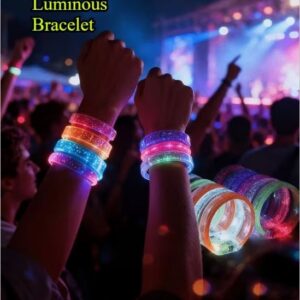 LED Flashing Bracelets with Batteries