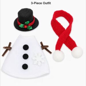 Porch Goose Winter snowman Outfit