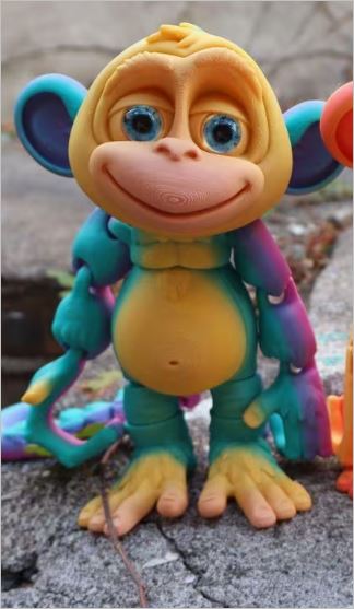 3D Monkey statues