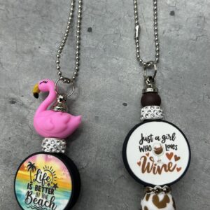 Car Pendant with focal beads