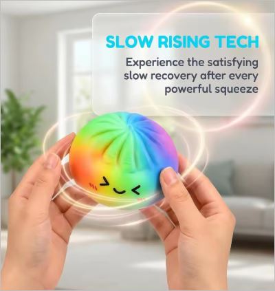 Rainbow colored dumpling Squishy - Image 4