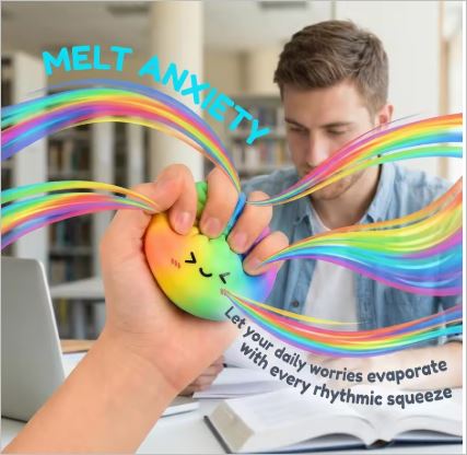 Rainbow colored dumpling Squishy - Image 3