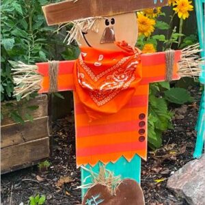 Wood scarecrow