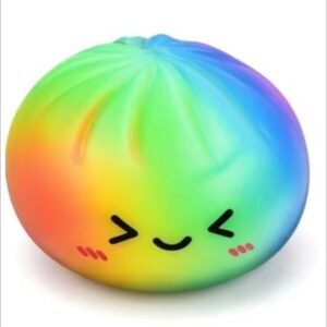 Rainbow colored dumpling Squishy