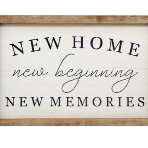 NEW HOME SIGN