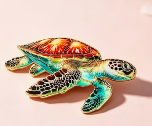 Sea Turtle Enamel Lapel Pin